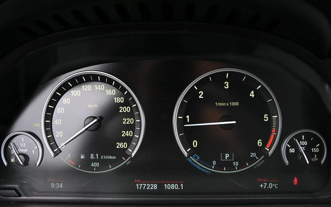BMW Seria 5 cena 73900 przebieg: 177228, rok produkcji 2015 z Swarzędz małe 781
